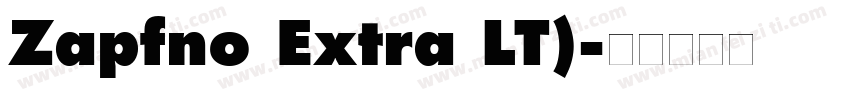 Zapfno Extra LT)字体转换